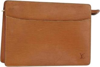 Louis Vuitton Pre-owned Leren Clutch - Dames - Vintage Clutch - Bruin - ONE Size - Leer - Vintage