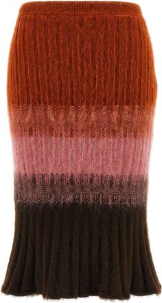 Fendi Wool Skirt Gonne Multicolor-Donna