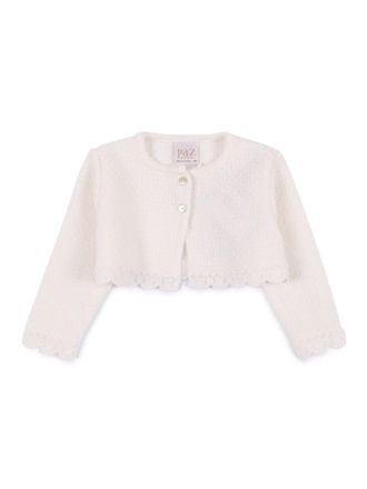 Paz Rodriguez Cardigan corto neonato in maglia Paz Rodriguez Paz Oi 25 26