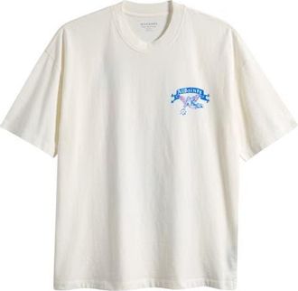 AllSaints Cray Short Sleeve Graphic Organic Cotton T-Shirt in Chalk White at Nordstrom, Size Xx-Large