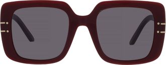 Dior DIORSIGNATURE S11I Smoke Square Ladies Sunglasses CD401711 71A 54