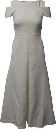 Roland Mouret Roland Mouret Cold Shoulded Dress in White Polyester