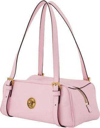 Versace Womens Lambskin Shoulder Bag Pink