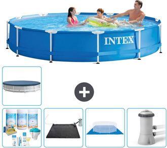 Intex Piscina Con Estructura Redonda - 366x76 Cm - 7-piezas S20430