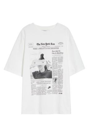 Melitta Baumeister x Nike The New York Run Cotton Graphic T-Shirt in White at Nordstrom