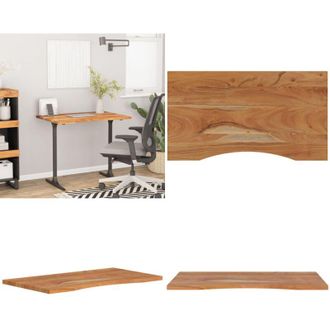 vidaXL Piano Scrivania 100x50x2,5cm Rettangolare Legno Massello Acacia - Piano in acacia - Tavolo in legno massello