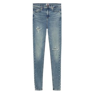 Tommy Jeans Dames, Jeans, Blauw, Maat: W28 Katoen