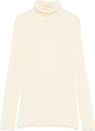 SOLOTRE roll-neck sweater - White