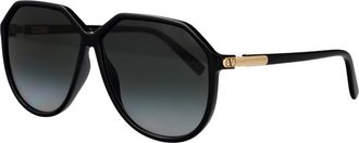 Valentino Garavani Vg 0026S Zonnebril - Dames - Zonnebrillen - Zwart - 61 MM - Accessoires