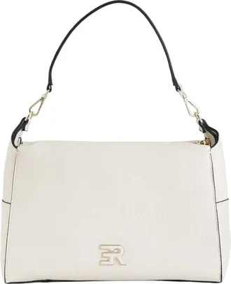 Ermanno Scervino Tassen, Dames, Wit, ONE Size, Leer, Large Hobo Victoria