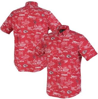 Reyn Spooner Mens Reyn Spooner Red Kansas City Chiefs Kekai Performance Button-Down Shirt at Nordstrom, Size Xxx-Large