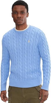 Polo Ralph Lauren Cable-Knit Cotton Sweater Mens Clothing Austin Blue : 2XL