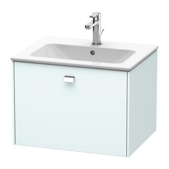 Duravit Duravit Brioso Neceser De Pared 62,0 X 47,9 Cm, 1 Extra&iacute;ble, Para Lavabo Me By Starck 233663, Color (frente/cuerpo): Decoraci&oacute;n Azul Claro Mate, Mango