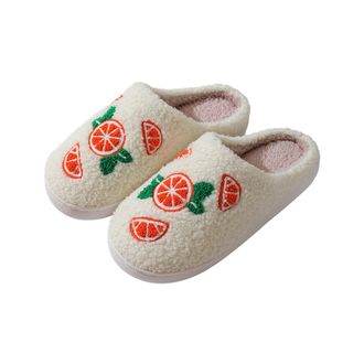 Generic Fluffy Slippers For Women Men Warm Cozy Plush Fuzzy Cushion Slipper Slip-on House Slippers for Indoor and Outdoor