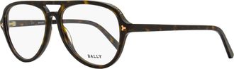 Bally Mens Pilot Eyeglasses BY5031 052 Dark Havana 57mm