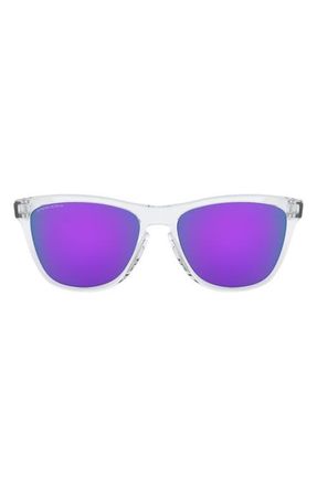 Oakley Frogskins 54mm Rectangular Sunglasses in Clear /Purple at Nordstrom