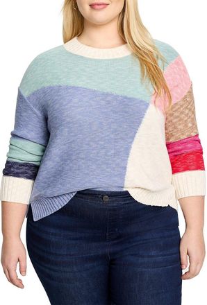 Nic+Zoe NIC+ZOE Plus Color Crossing Sweater