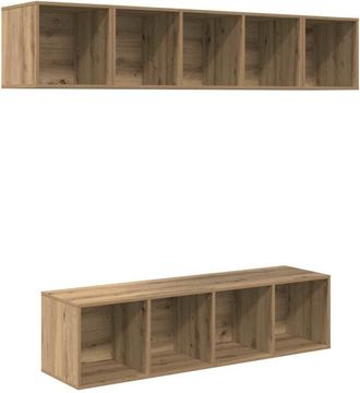 vidaXL TV Cabinet Set Wall-mounted 4 pcs Artisan Oak Engineered Wood vidaXL