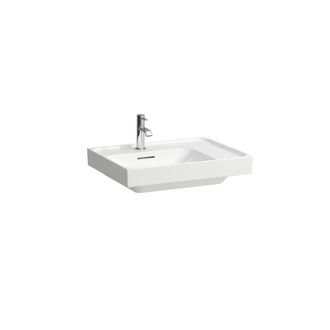 Laufen Lavabo Laufen Meda, Empotrable, Repisa Derecha, 600x460mm, Sin