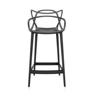 Kartell Masters Barhocker H 65 cm, schwarz
