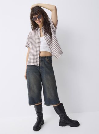 Twik Womens Short-sleeve organic cotton gauze shirt