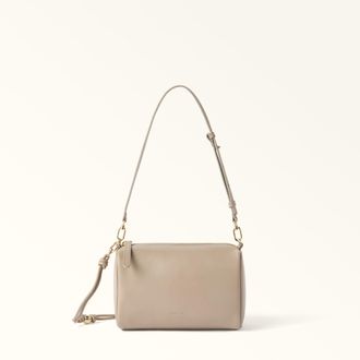 Furla Talia Crossbody Linen Beige Nappa Leather Woman