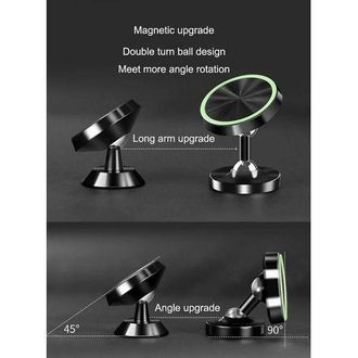 OEM Soporte Magn&eacute;tico Universal Para Tel&eacute;fono De Coche (paquete De 2) Con Rotaci&oacute;n De 720&deg; Y Potente Im&aacute;n, Compatible Con Iphone, Samsung, Huawei Y Gps