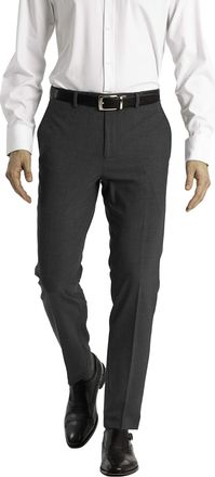 Calvin Klein Mens Skinny Fit Stretch Dress Pant, Medium Gray, 32W / 30L