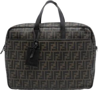 Fendi Pre-owned Handbags, female, Brown, Size: ONE SIZE Pre-owned Business Bag