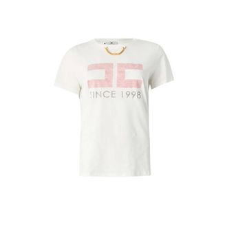Elisabetta Franchi Mujer, Camisetas, Blanco, Talla: M