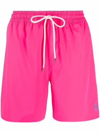 Polo Ralph Lauren Costume da bagno con coulisse Traveler Polo Pony - Rosa