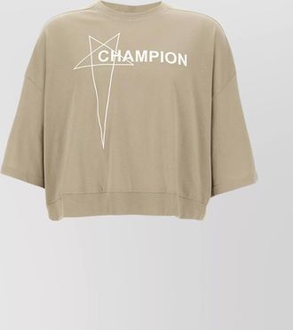 Rick Owens champion graphic print crew neck t-shirt