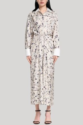 Altuzarra Womens Floyd Dress In Ivory Animal