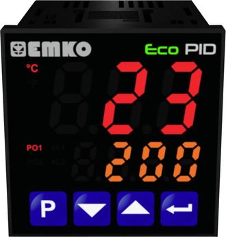 Emko Ecopid.4.5.2r.s.485 Termostato Pt100, J, K, R, S, T, L -199 Fino A +999 &deg;c Rel&egrave; 5 A, Ssr (l X L X A) 90 X 48 X 48