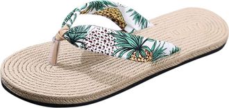 Generic 2026 Flip Flops Women Slippers and Flat Beach Womens Casual Summer Fashion Sandals Spring Slipper (White, 5.5)