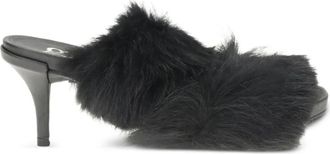 Pedro Garcia 65 mm sandalen met hak en afwerking - Zwart