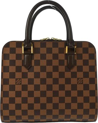 Louis Vuitton Triana Bag Damier Brown Canvas Handbag (Pre-Owned)