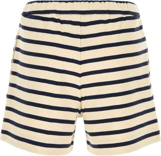 Moncler Womens Embroidered Cotton Shorts F07 Exterior