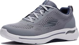 Skechers Mens Gowalk Arch Fit Athletic Workout Hiking Shoe with air-Cooled Foam Sneaker, Gray Navy 216116 Gynv, 7 UK