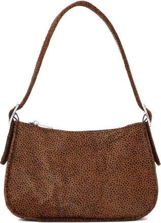 Kazar Tassen, Dames, Bruin, ONE Size, Leer, Leren handtas met natuurlijk haar in dierenpatroon