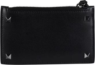 Valentino Portacarte Rockstud Pre-owned - - Pre-owned - Uomo - Nero - ONE SIZE