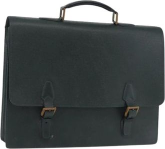 Louis Vuitton Pre-owned Taiga Business Bag - Heren - Vintage Handtas - Groen - ONE Size - Leer - Vintage