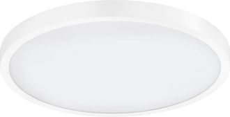 Loops Wall / Ceiling Light White 400mm Round Surface Mounted 25W LED 4000K