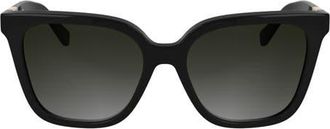 Longchamp Le Pliage 55mm Gradient Butterfly Sunglasses in Black at Nordstrom
