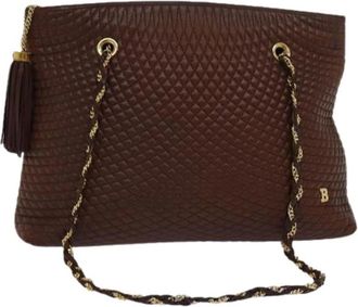Bally Pre-owned Shoulder Bags, female, Brown, Size: ONE SIZE Pre-owned Leather Shoulder Bag