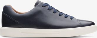Clarks Mens Un Costa Lace Navy Leather Trainers - Blue - Size UK 10.5