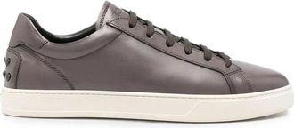 Tod's Cassetta 04L Sneaker - Heren - Sneakers - Grijs - 40 1/2 EU - Su&egrave;de - Schoenen