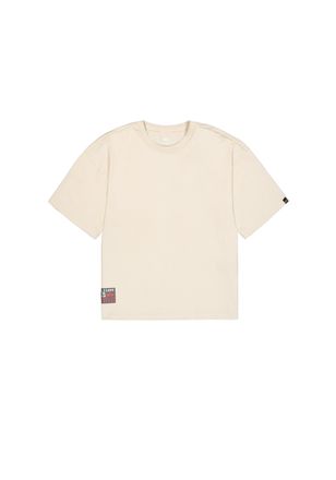 Alpha Industries T-Shirt ALPHA INDUSTRIES Aloha Flower Backprint T-Shirt, Herren, Gr. XXL, weiss (vintage wei&szlig;), Obermaterial: 100% Baumwolle, Shirts T-Shirt