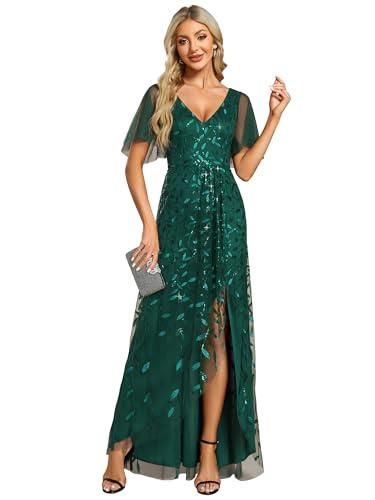 Amazon Robe Feuille Verte Ever-pretty Robe Pour Mariage Invité