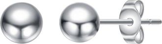 Genevive Plated Ball Earrings